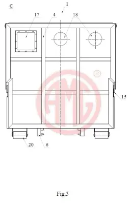 Specjalistyczny kontener do transportu, magazynowania i suszenia produktów sypkich